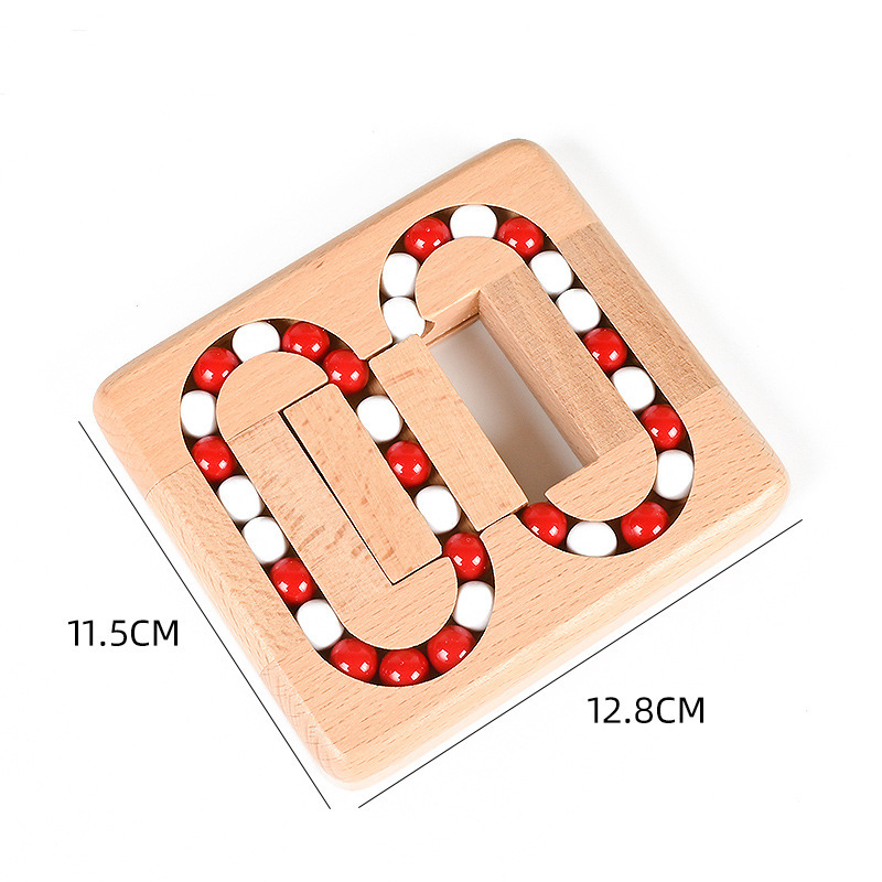 Drveni puzzle za otključavanje s Lubanovim zaključavanjem — stolna labirinska igra za djecu 4–6 godina, marka Yichen