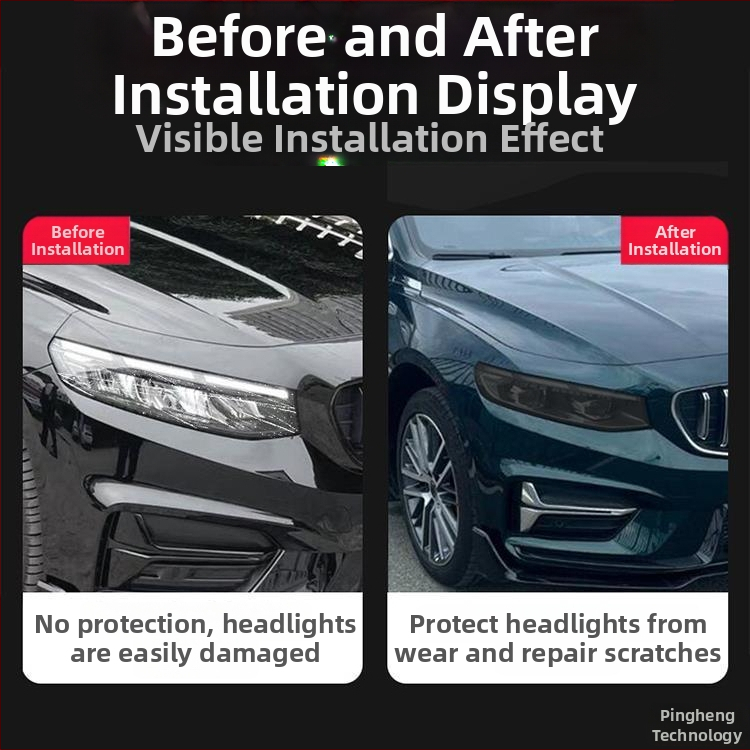 Chiweike TPU film na svetlá a zadné svetlá Geely Xingrui – Kompatibilné s prednými, zadnými svetlami a hmlovkami