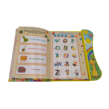 Dječja elektronička knjiga s perom za čitanje na točkama — prepoznavanje govora, glazba i dodirni povratni odziv; ABS materijal; napajanje baterijom; za djecu 4–6 godina