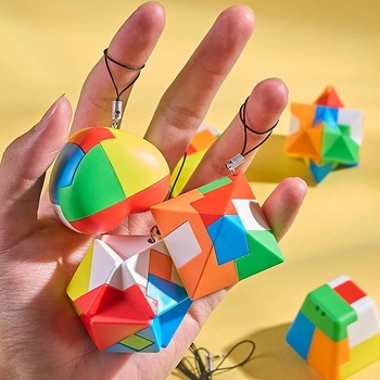 Puzzle set Kong Ming Lock/Luban Lock - Plastika - DIY spreman - Educativno treniranje razmišljanja - Pakiranje: plastična vrećica
