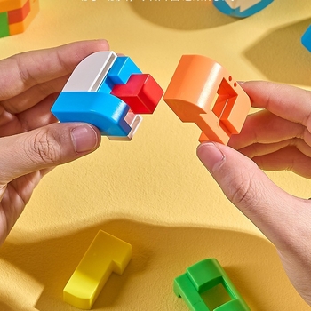 Puzzle set Kong Ming Lock/Luban Lock - Plastika - DIY spreman - Educativno treniranje razmišljanja - Pakiranje: plastična vrećica