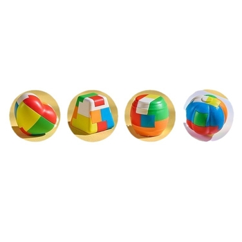 Puzzle set Kong Ming Lock/Luban Lock - Plastika - DIY spreman - Educativno treniranje razmišljanja - Pakiranje: plastična vrećica