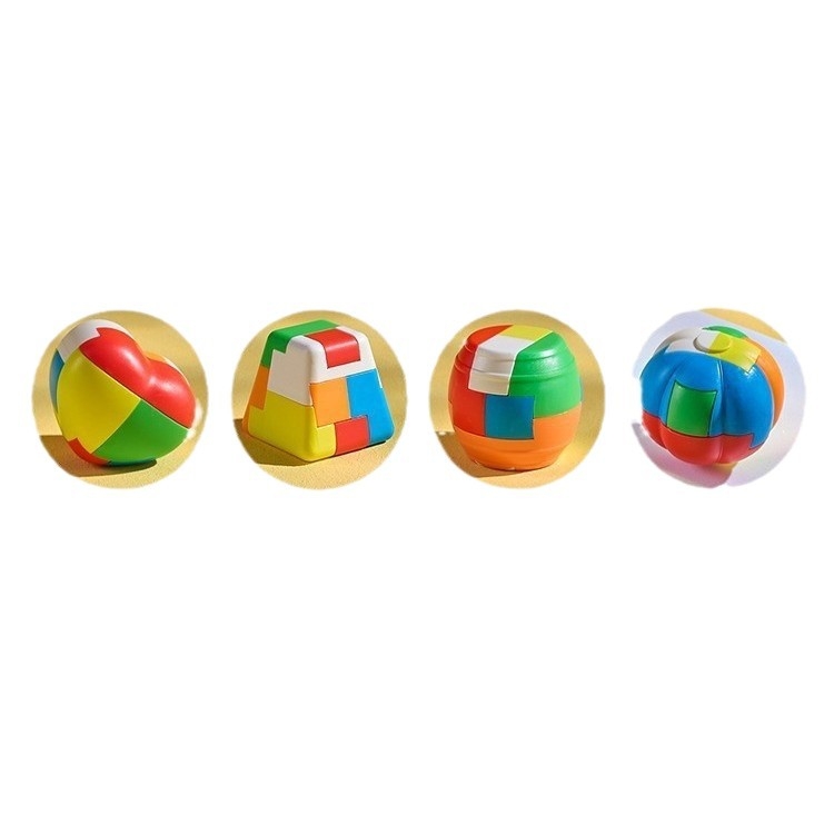Puzzle set Kong Ming Lock/Luban Lock - Plastika - DIY spreman - Educativno treniranje razmišljanja - Pakiranje: plastična vrećica