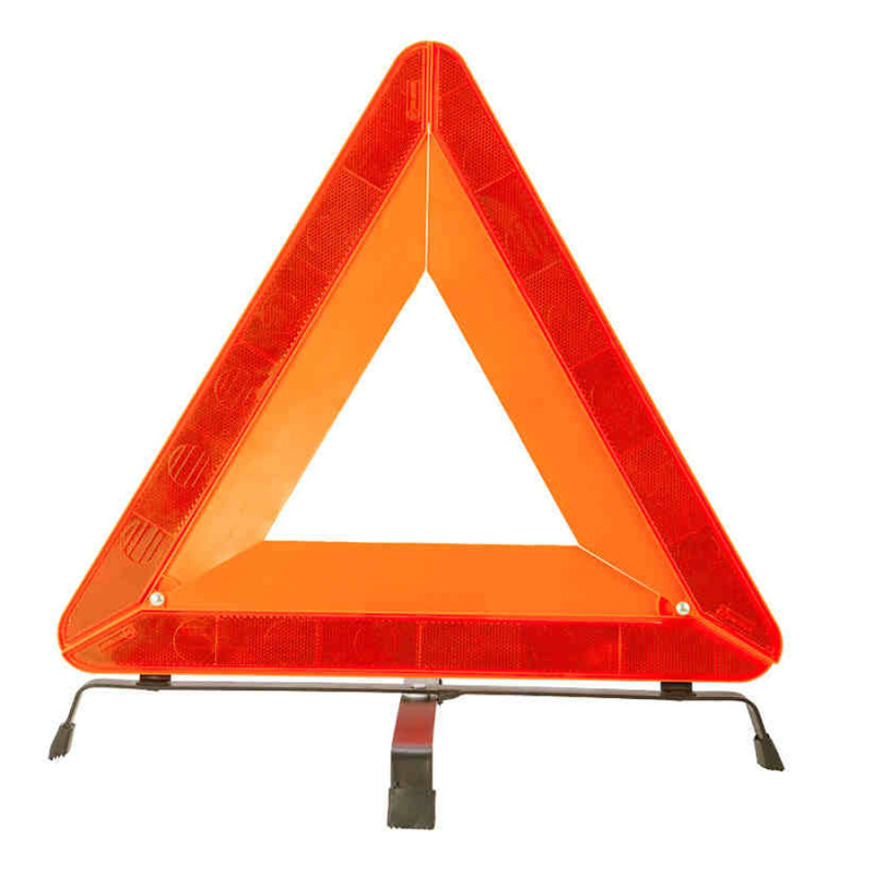 Знак за предупреждение за автомобил с сгъваем трипод, ABS пластмаса, рефлекторен, персонализируем, 12V, за автомобили