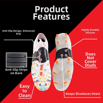 Νάρθηκας αστραγάλος από σιλικόνη με λουριά προπόνησης υψηλής πρόσφυσης για ποδόσφαιρο – αντιολισθητικό και σετ στερέωσης κορδονιών