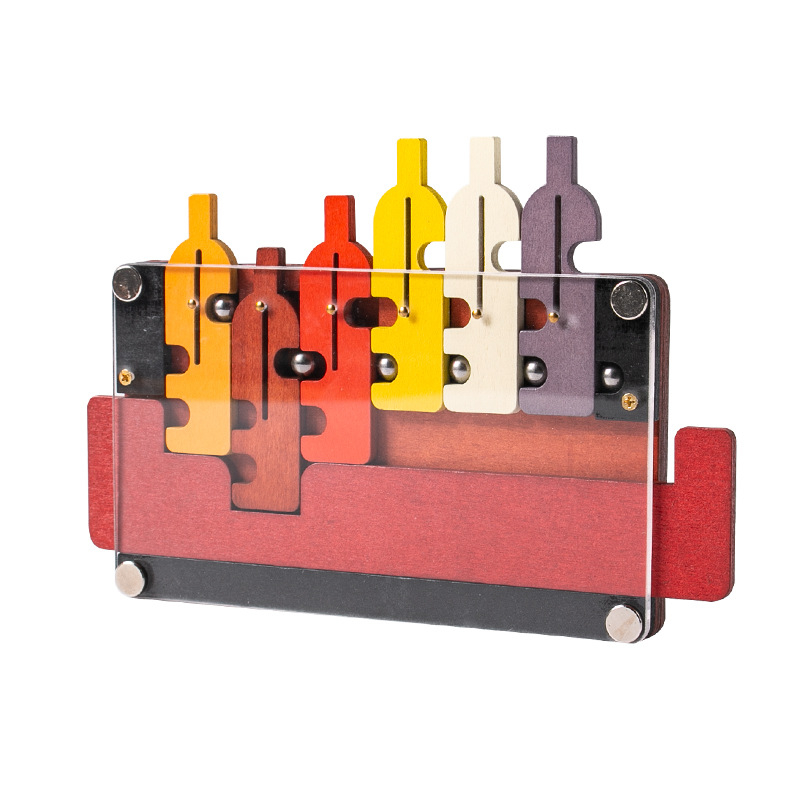 Puzzle poslužavnik – Luban Lock, Labirint razine 10, drvena edukativna slagalica za uzrast 15–35