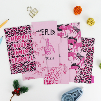 Dijeljene stranice za planer sa 6 rupa, set od 6 listova, premazane unutarnje stranice, mogućnost logotipa