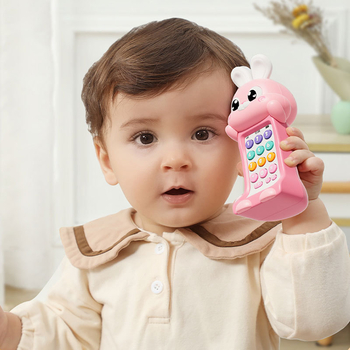 Edukativni dvojezični dječji telefon s glazbom i glasom, plastični model za uzrast 0–3 godine, marke Yanuotoys