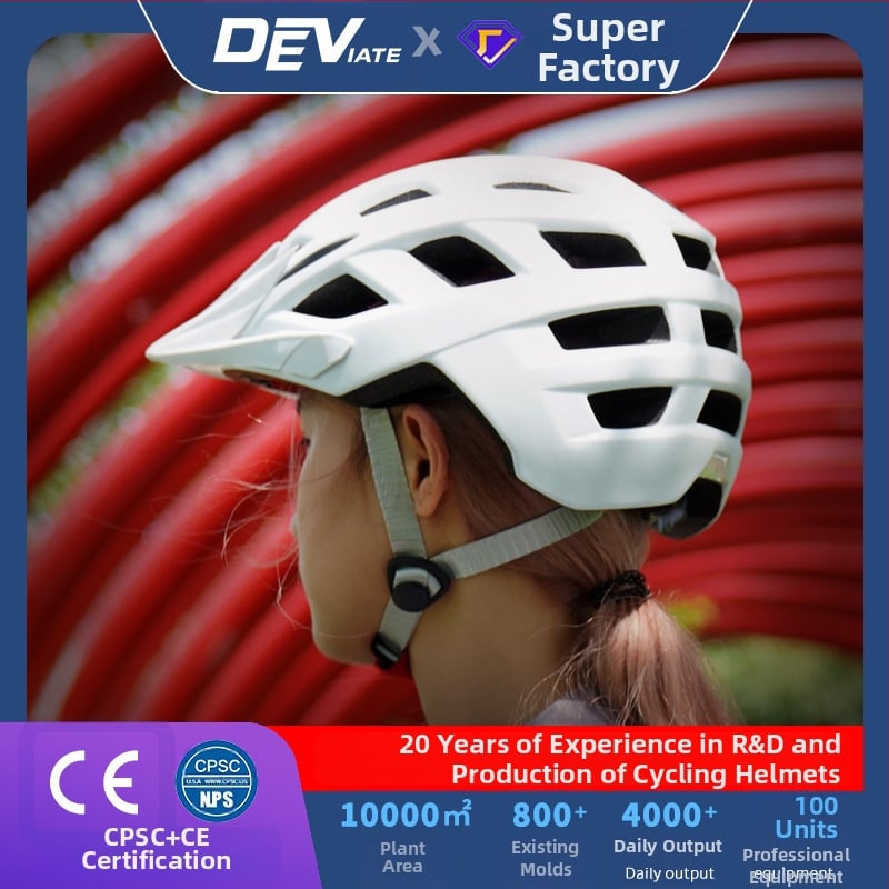 Κράνος ποδηλασίας με διχτυωτή προστασία κατά εντόμων και καπνοπροστασία, ενιαίο σχέδιο, κατάλληλος για ορεινή και αστική ποδηλασία, περίβλημα EPS+PC, unisex ενήλικες