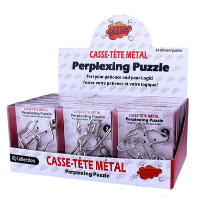 Puzle s devet povezanih prstenova – metal, 24-dijelni darovni set, za uzrast 15–35 godina