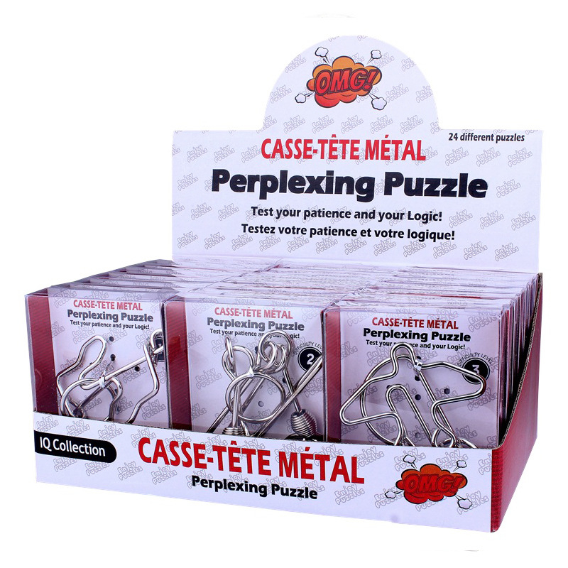 Puzle s devet povezanih prstenova – metal, 24-dijelni darovni set, za uzrast 15–35 godina