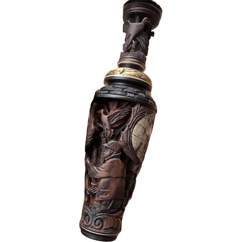 Zov za patke Hunter's Legacy – ručno izrađen, smola; model Wood Xin-50; originalni dizajn; karikaturan izgled; glazbena kutija
