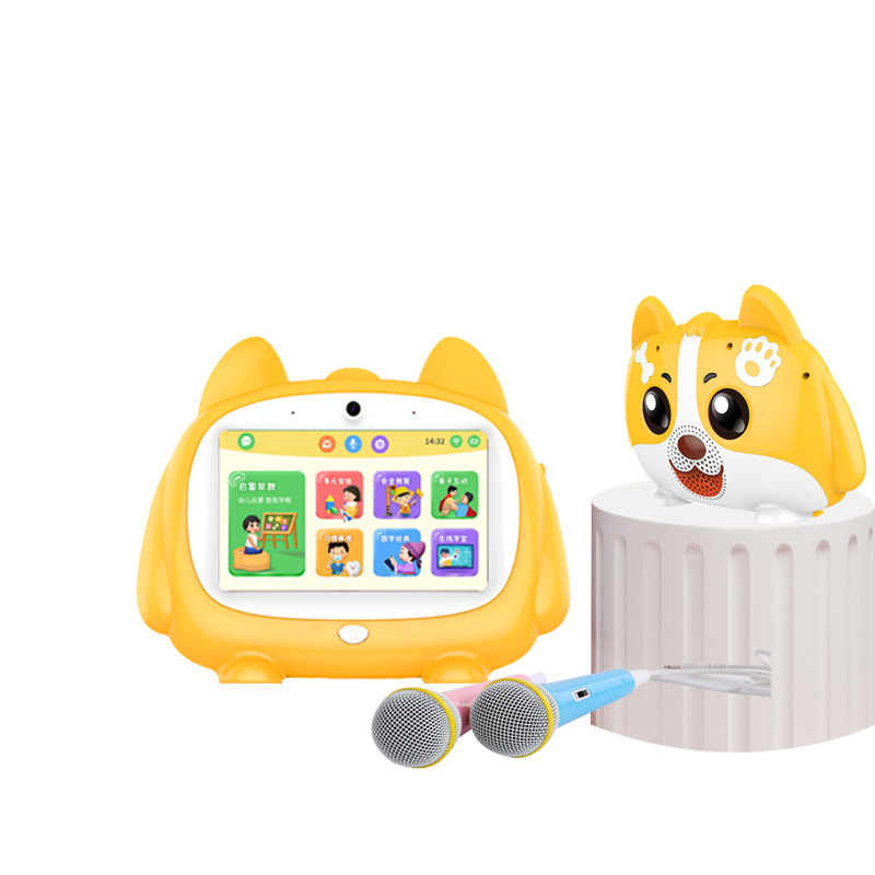 Kisgyerekeknek készült korai nevelés tabletta animációk és videók lejátszásával, 8GB+ memória, Bluetooth, Wi-Fi, LCD érintőképernyő, újratölthető lítium-akkumulátor