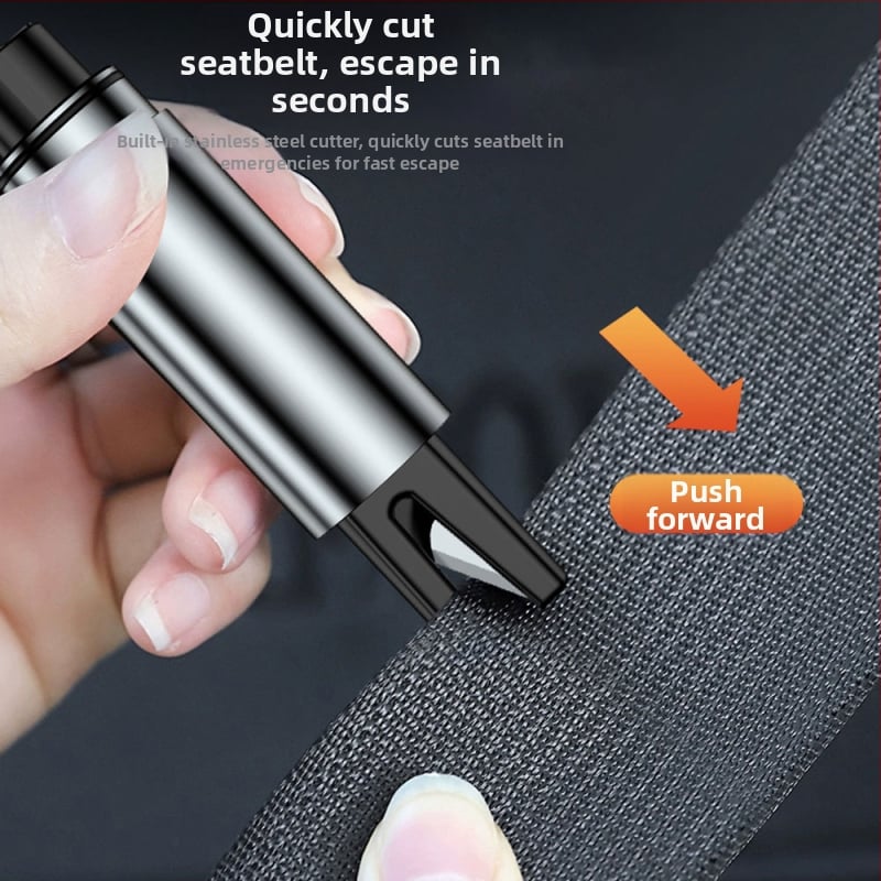 Cioc de siguranță auto, aliaj de aluminiu, 2 în 1 instrument pentru spargerea geamurilor, GL/yys