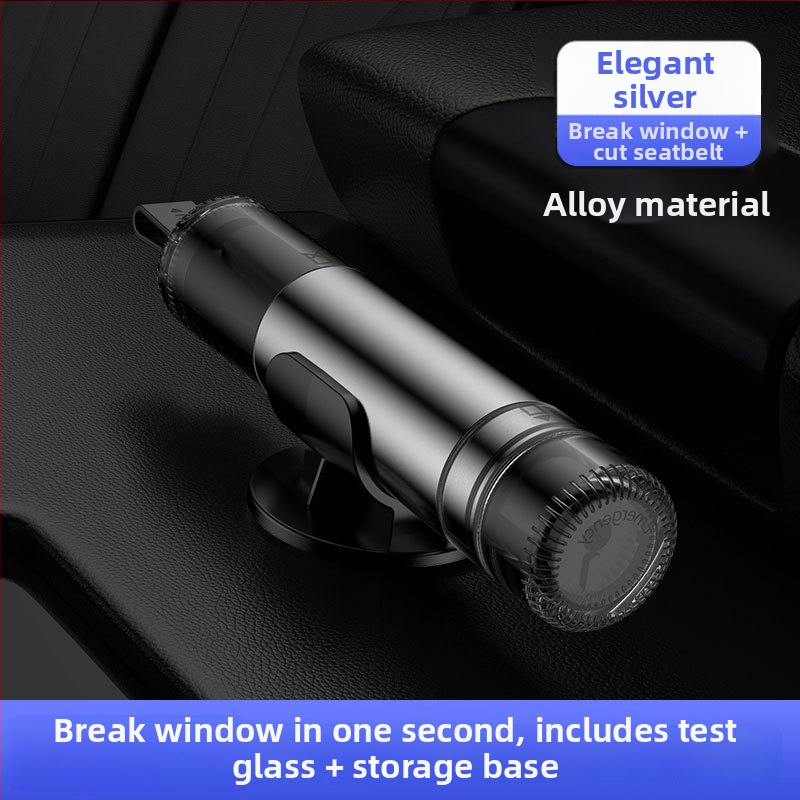 Cioc de siguranță auto, aliaj de aluminiu, 2 în 1 instrument pentru spargerea geamurilor, GL/yys