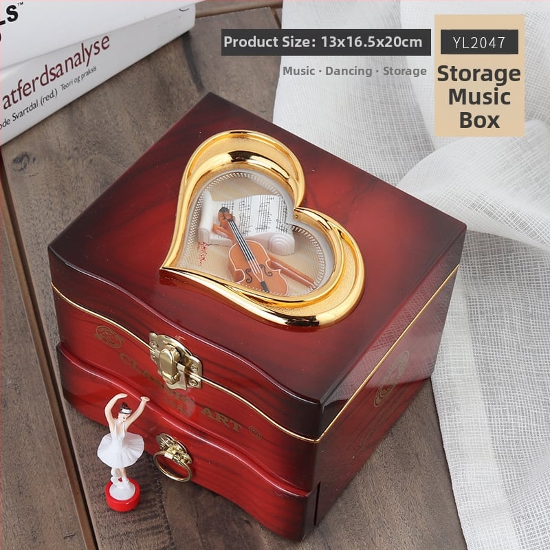 Κουτί μουσικής με χορεύτρια — νοσταλγικό πολυτελές στυλ, ABS, μορφή φωνογράφου, στυλ: απλό και μοντέρνο, διαδικασία παραγωγής: έγχυση χύτευσης