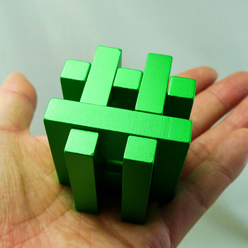 Kongming Lock Puzzle - Legura, Vježbanje strpljenja, DIY prilagodba s logotipom OEM, Za uzrast 7–14 godina, Puzzle za otključavanje