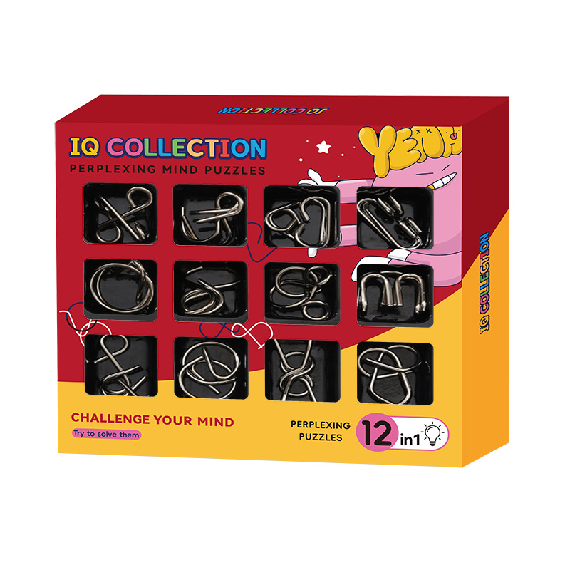 Moxu Metalni Kongming Lock 12-djelni puzzle za razvoj inteligencije