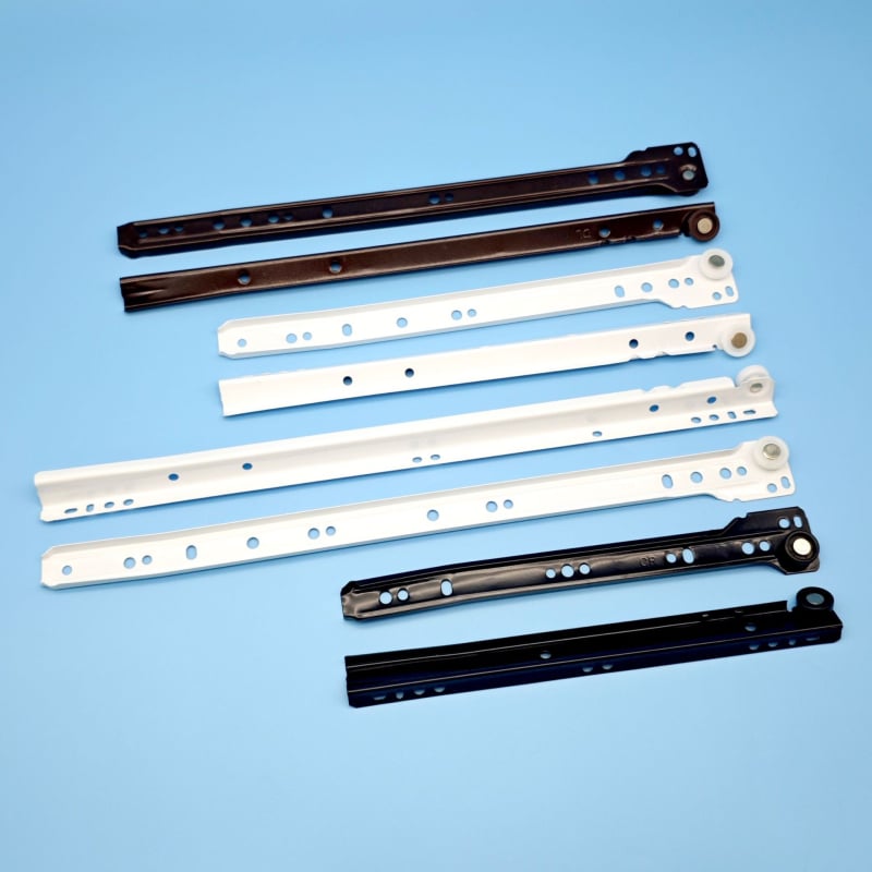 Šina za ladice ormara, aluminijska legura, praškasti premaz, moderan minimalistički stil