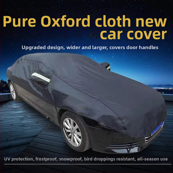 Kryt na auto z Oxford textílie, univerzálny strih, slnečná ochrana a tepelná izolácia, prispôsobiteľný