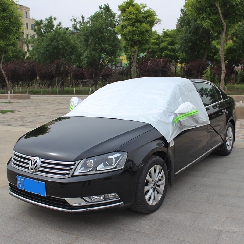 Oxford anyagú autófedél, univerzális illeszkedés, napvédelem és hőszigetelés, testreszabható
