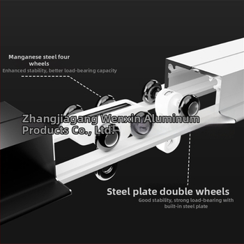 Ugradbena nevidljiva šina za zavjese, gornja montaža, savitljiva zakrivljena šina; aluminijska legura, elektroforetsko premazivanje, model Wenxin Wxcd0834, prilagodljivo