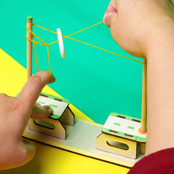 Oktatási fizika kirakós készlet – fa, DIY, elektromos, 7–14 éveseknek, uniszex