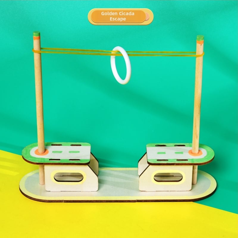 Oktatási fizika kirakós készlet – fa, DIY, elektromos, 7–14 éveseknek, uniszex