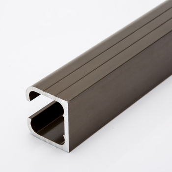 Șină pentru ușă glisantă din aliaj de aluminiu, model 4810, finisaj oxidat, stil Nou Chinezesc, personalizare disponibilă