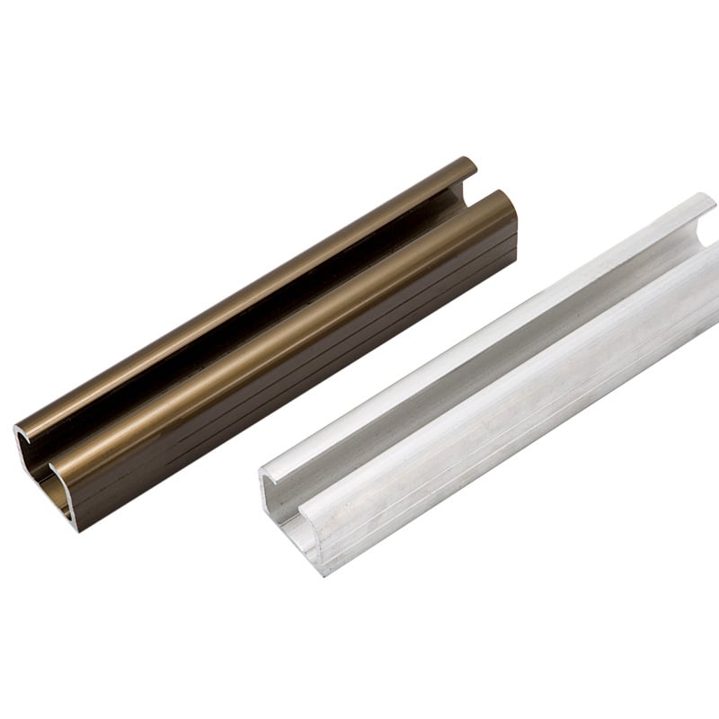 Șină pentru ușă glisantă din aliaj de aluminiu, model 4810, finisaj oxidat, stil Nou Chinezesc, personalizare disponibilă