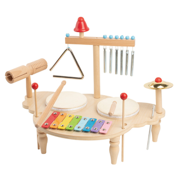 Drveni bubanj – edukativna igračka za djecu 4–6 godina, kognitivni i osjetilni razvoj (Materijal: drvo; Marka: Pocket Castle; Dobna skupina: 4–6 godina; Kategorija: drveni perkusijski instrument)