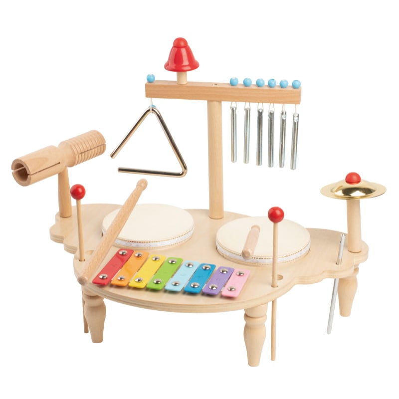 Drveni bubanj – edukativna igračka za djecu 4–6 godina, kognitivni i osjetilni razvoj (Materijal: drvo; Marka: Pocket Castle; Dobna skupina: 4–6 godina; Kategorija: drveni perkusijski instrument)