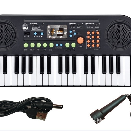 Keyboard electronic pentru copii cu 37 de funcții – instrument educațional pentru începători, copii 4-6 ani, brand CANTO