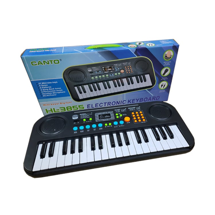 Keyboard electronic pentru copii cu 37 de funcții – instrument educațional pentru începători, copii 4-6 ani, brand CANTO