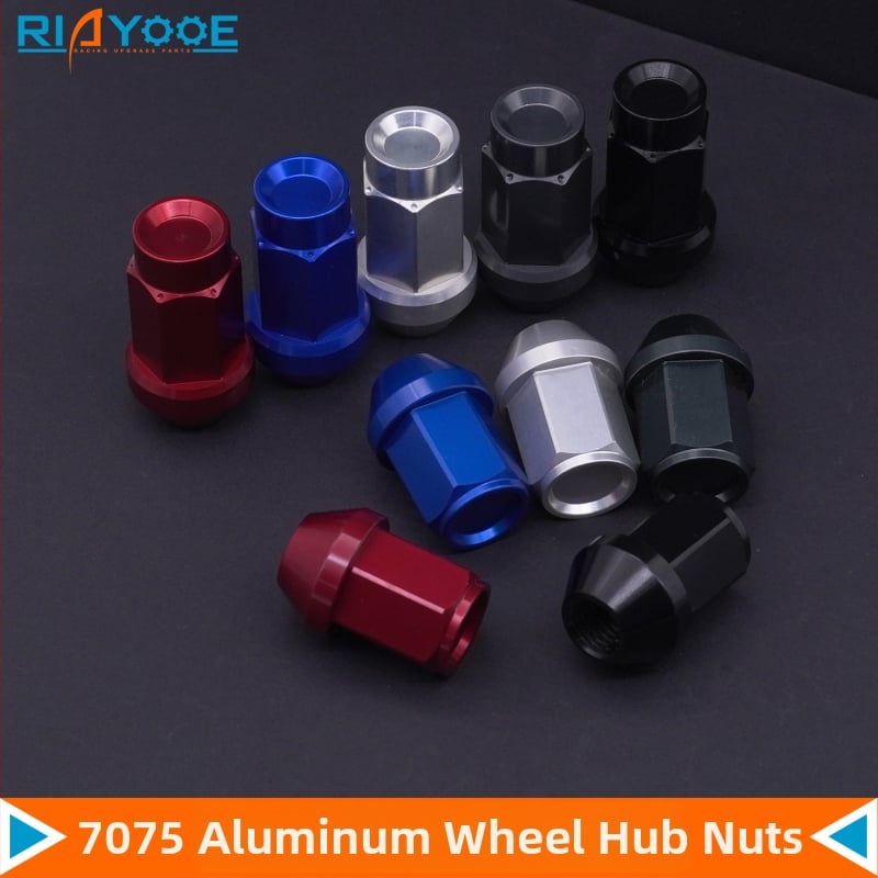 RIAYOOE kovana aluminijska univerzalna navojna matica za kotač, navoj 1.5/1.25, model XH-AN013