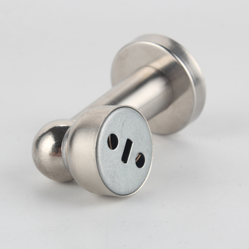 Zidni magnetski stopper za vrata, od nehrđajućeg čelika, brušena završna obrada, model A01 (Materijal: Nehrđajući čelik; Završna obrada: Brušena; Tip: Zidni)