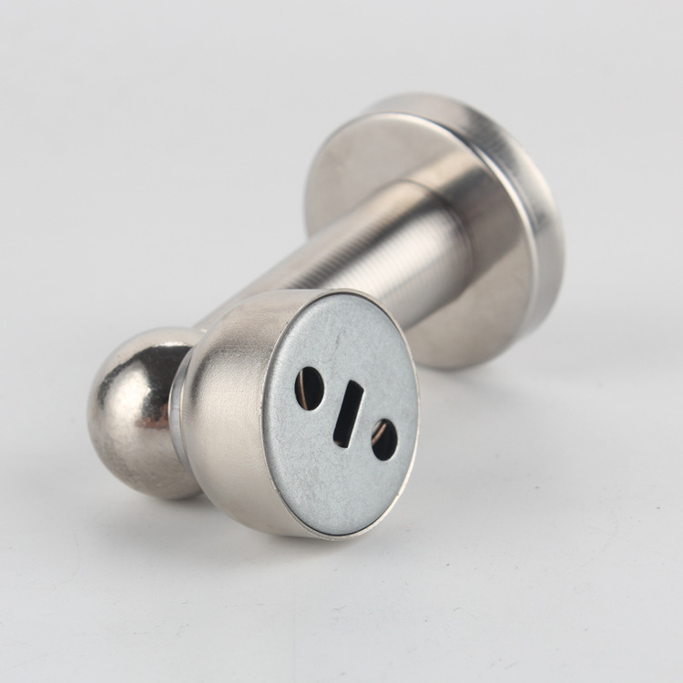 Zidni magnetski stopper za vrata, od nehrđajućeg čelika, brušena završna obrada, model A01 (Materijal: Nehrđajući čelik; Završna obrada: Brušena; Tip: Zidni)