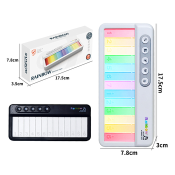 Dječja elektronička klavijatura s osvjetljenjem - Xingbo, plastična konstrukcija, za djecu 4–6 godina, edukativna igračka