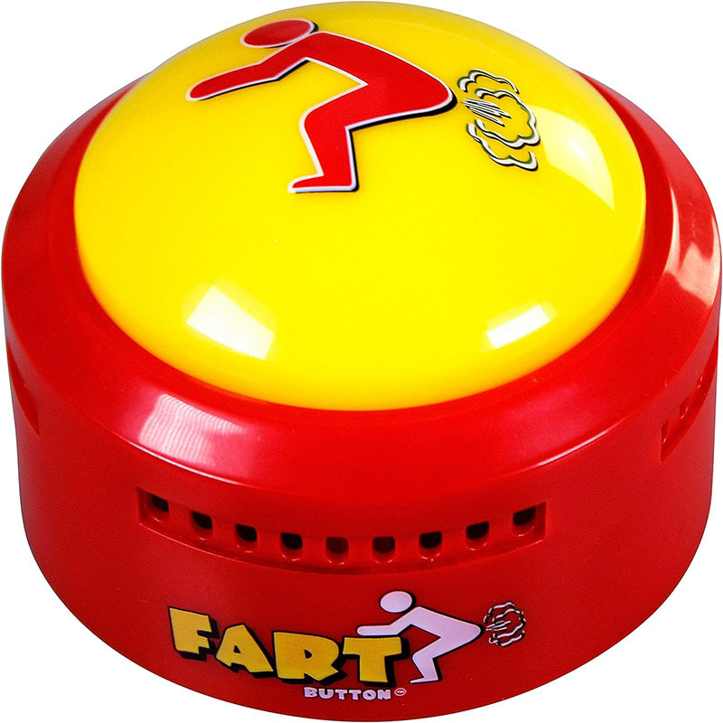 Fart Button – 20 zabavnih zvukova prdnjava, uredski humor, otklanjanje stresa (Materijal: Plastika; Zvukovi: 20; Prilagodba: Ne; Uvoz: Ne; IP dozvola: Ne)