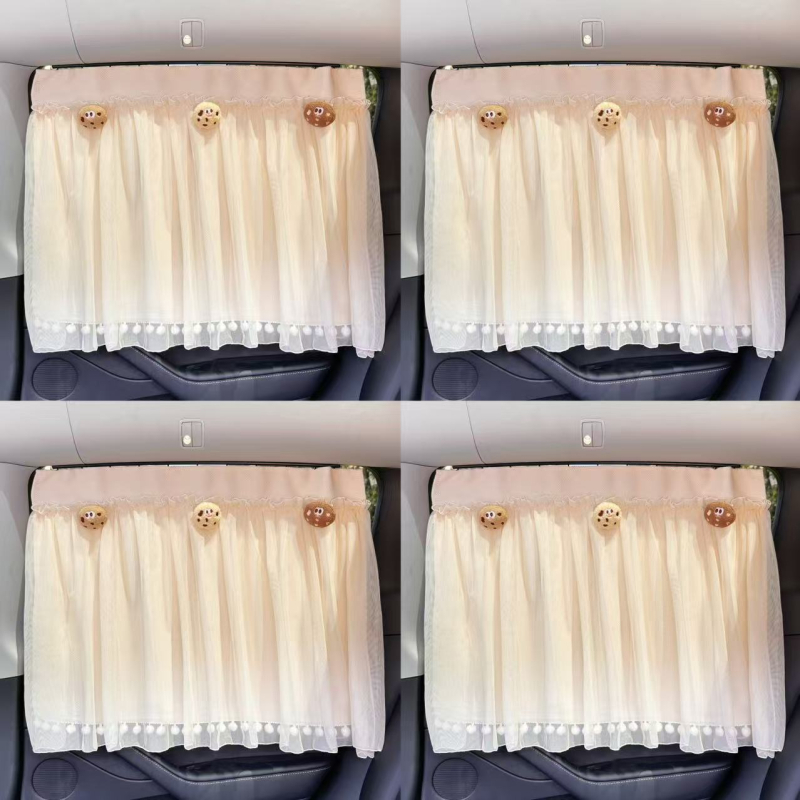 Auto zavjesa za prozor za djecu, s usisnim čašicama, od aluminijske folije, visi za stražnja bočna prozora