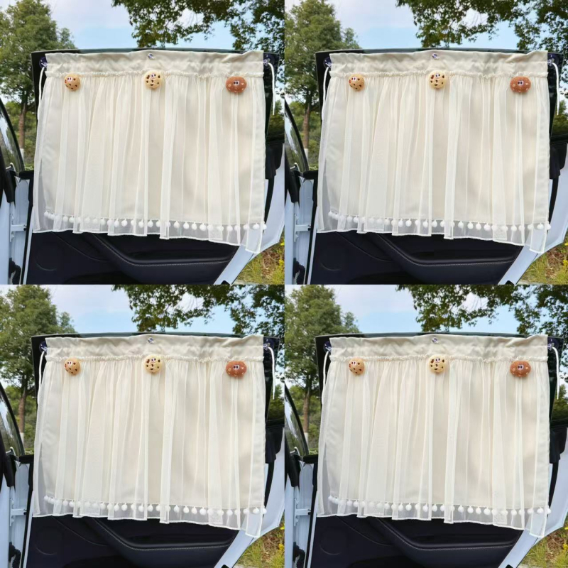 Auto zavjesa za prozor za djecu, s usisnim čašicama, od aluminijske folije, visi za stražnja bočna prozora