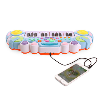 Orga electronică pentru copii, cu microfon, din plastic ABS, potrivită pentru 4-6 ani, certificare 3C 2021012202361271