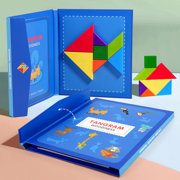 Magnetska Tangram slagalica za djecu – 3D građevinski blokovi, DIY, višestruka funkcionalnost, uzrast 4–6 godina