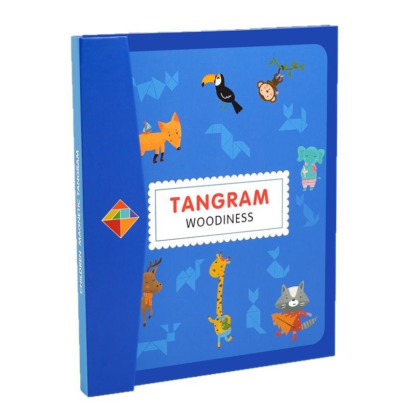 Magnetska Tangram slagalica za djecu – 3D građevinski blokovi, DIY, višestruka funkcionalnost, uzrast 4–6 godina