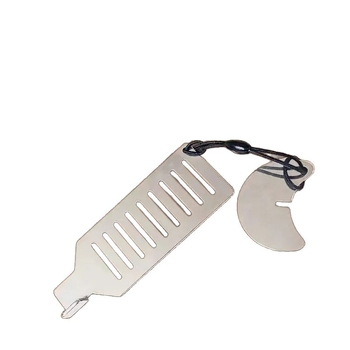 Protukrađni sigurnosni stopper za vrata — za žene koje žive same; prenosiv za putovanja; model L09, nehrđajući čelik; površinska obrada poliranje / galvanizacija; montaža Ct-03 s lancem; konstrukcija duga zid; ručno upravljanje