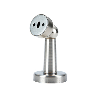 Rozsdamentes acél ajtó stopper, falra szerelhető, automatikus működés, csiszolt felület, modern minimál stílus