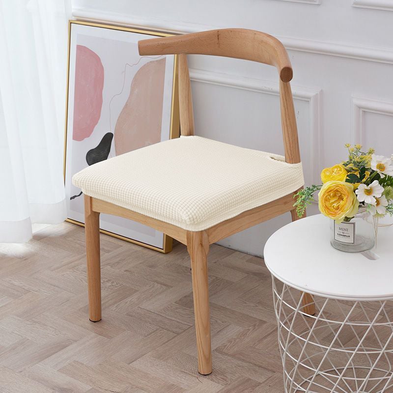 Κάλυμμα καρεκλών τραπεζαρίας από φλάνελ - ελαστικό, αντιολισθητικό, ανθεκτικό στη φθορά, ανθεκτικό στη σκόνη; μοντέρνος μινιμαλιστικός σχεδιασμός; τετράγωνο σχήμα