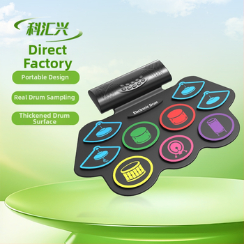 Elektrická bubnová súprava MD862MC od Ke Huixing, 9 bubnov, všetko v jednom