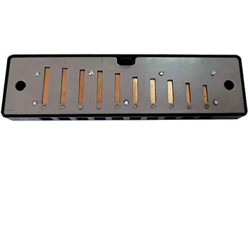 Harmonica în cheie C, 10 găuri, netonată, capac cromat din cupru