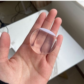 Stopper de ușă tip D, din plastic, suprafață lustruită, fără găuri, montaj pe podea CT-02